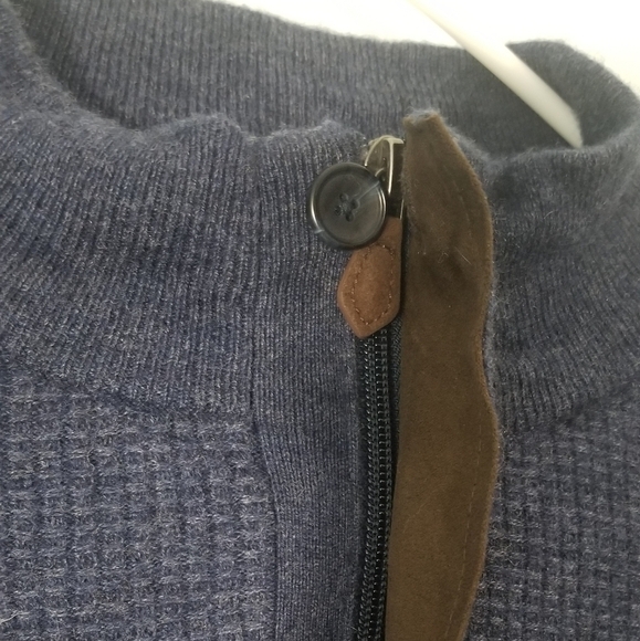 Jo's A Bank Reserve High Collared Pullover Sweater. Size XXL. Front Third Zip. - Picture 3 of 8